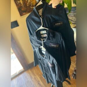 Walmart Auto Center Jacket, long/short sleeve shirts size large in GUC-lot of 3